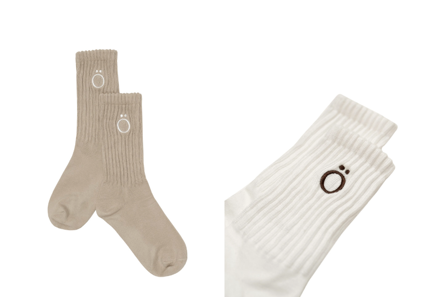 Ö, My Socks - White/Khaki
